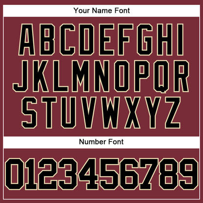 Custom Burgundy Black-City Cream Authentic Baseball Jersey - Sky-Custom
