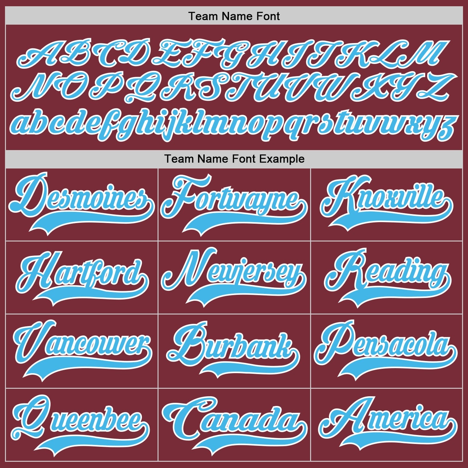Custom Burgundy Sky Blue-White Hockey Lace Neck Jersey - Sky-Custom