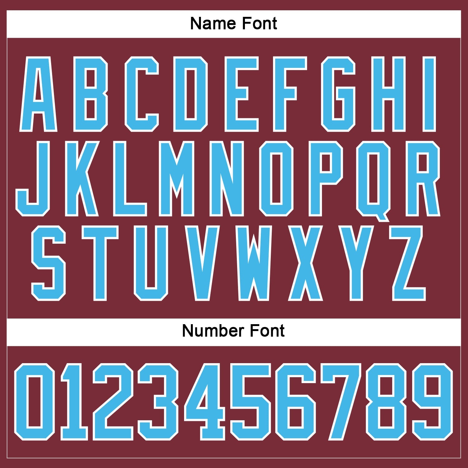 Custom Burgundy Sky Blue-White Hockey Lace Neck Jersey - Sky-Custom
