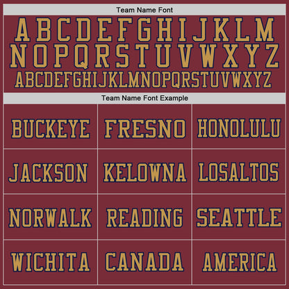 Custom Burgundy Navy-Old Gold Mesh Authentic Throwback Football Jersey - Sky-Custom