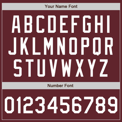 Custom Burgundy White Authentic Baseball Jersey - Sky-Custom