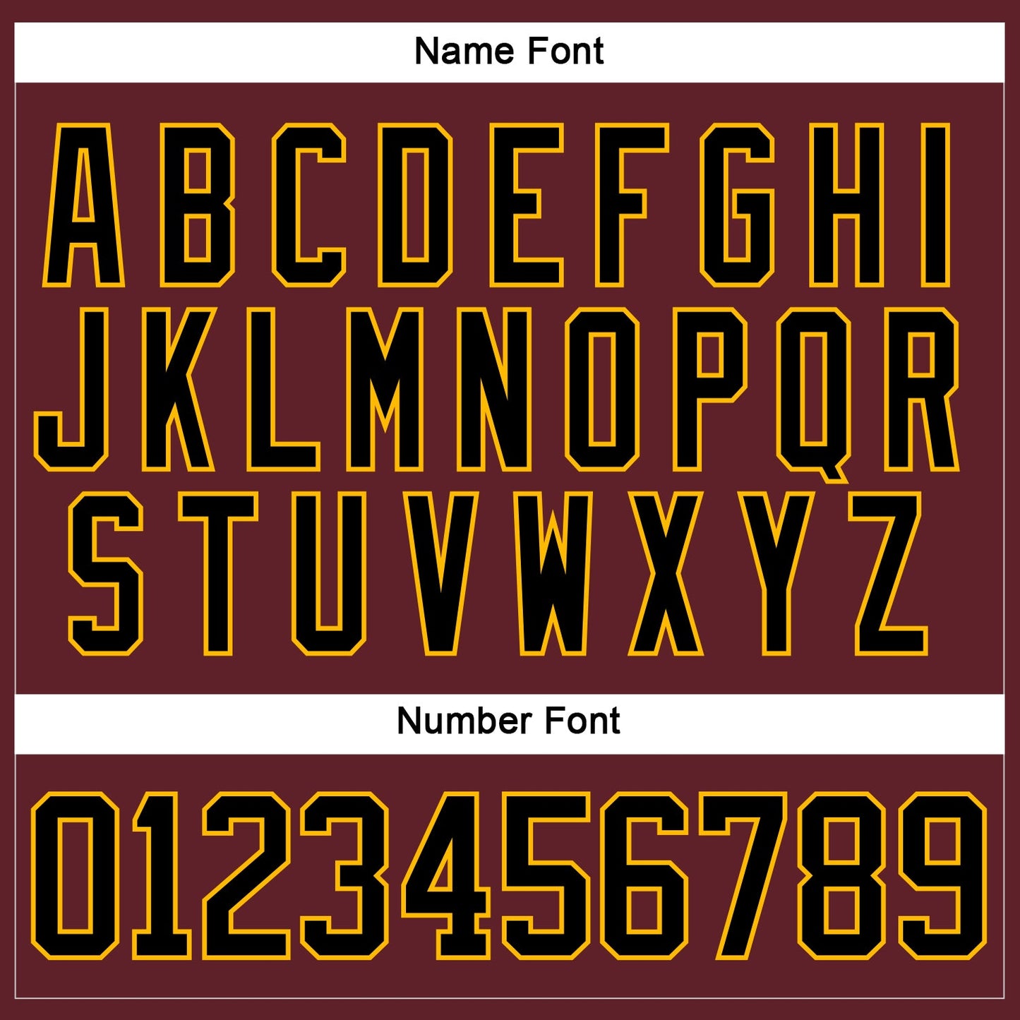 Custom Burgundy Black-Gold Hockey Jersey - Sky-Custom