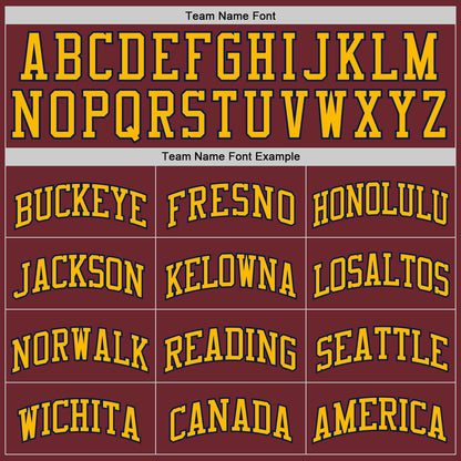 Custom Burgundy Navy-Gold Authentic Basketball Jersey - Sky-Custom