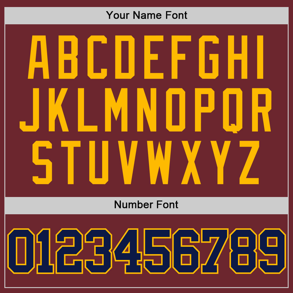 Custom Burgundy Navy-Gold Authentic Basketball Jersey - Sky-Custom
