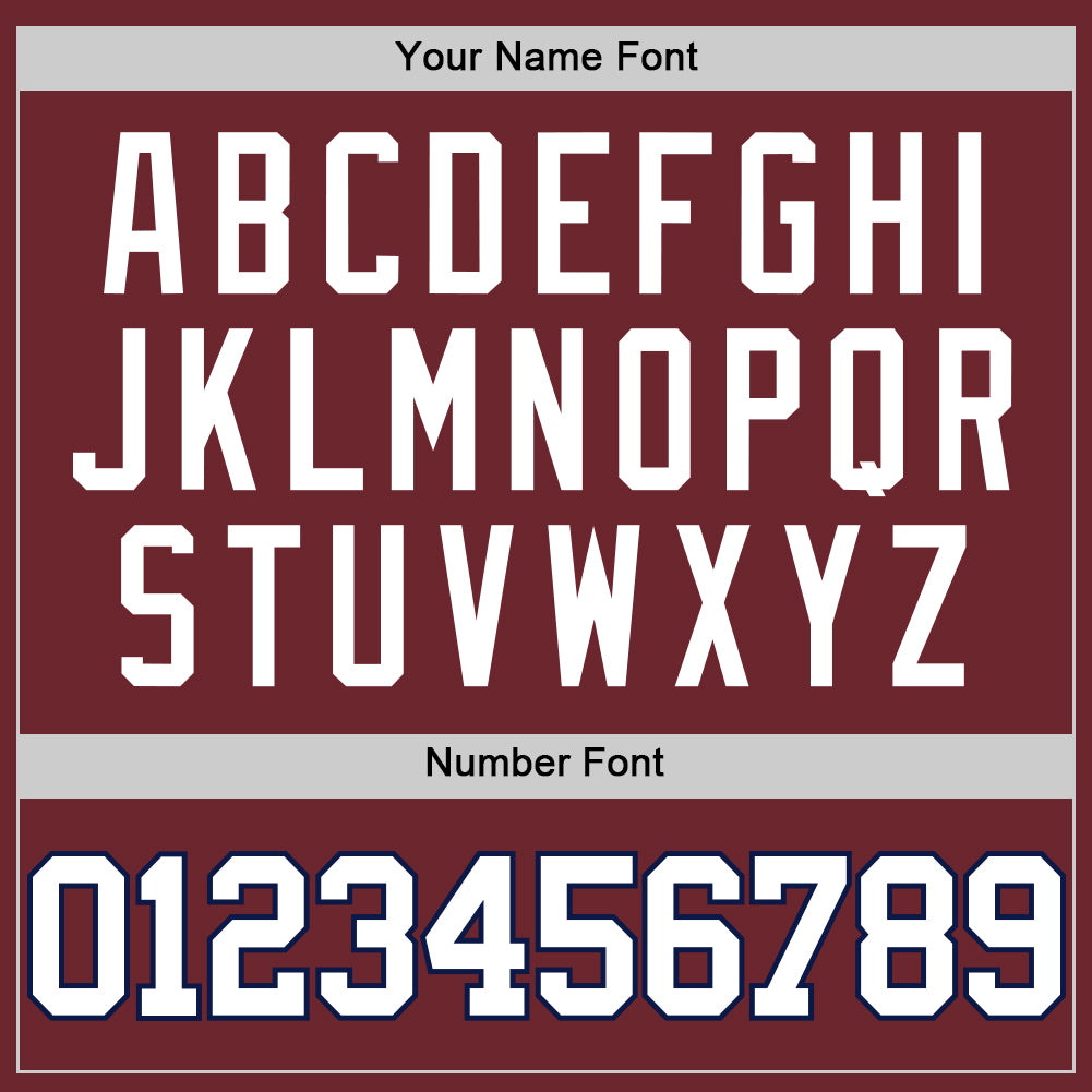 Custom Burgundy White-Navy Authentic Basketball Jersey - Sky-Custom