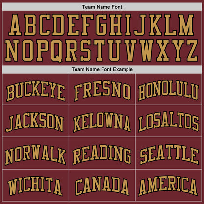 Custom Burgundy Black-Old Gold Authentic Basketball Jersey - Sky-Custom
