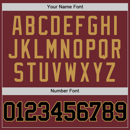 Custom Burgundy Black-Old Gold Authentic Basketball Jersey - Sky-Custom
