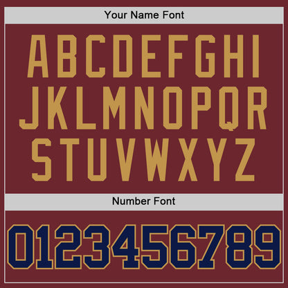 Custom Burgundy Navy-Old Gold Authentic Basketball Jersey - Sky-Custom