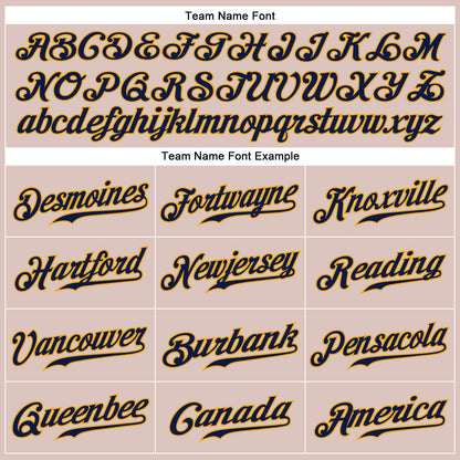 Custom Camo Navy-Gold Authentic Salute To Service Baseball Jersey - Sky-Custom