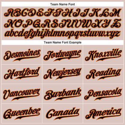 Custom Camo Black-Orange Authentic Salute To Service Baseball Jersey - Sky-Custom
