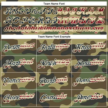 Custom Camo Vintage USA Flag-Cream Authentic Salute To Service Basketball Jersey - Sky-Custom