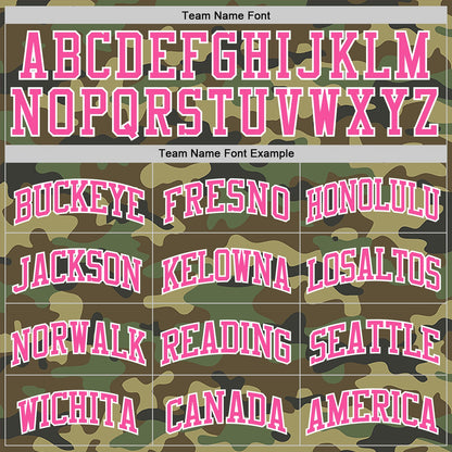 Custom Camo Pink-White Authentic Salute To Service Basketball Jersey - Sky-Custom