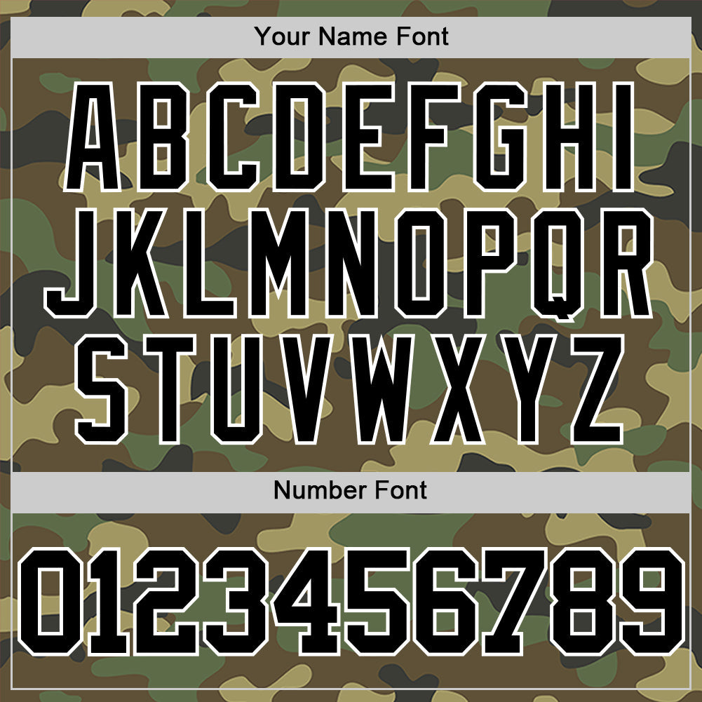 Custom Camo Black-White Authentic Salute To Service Basketball Jersey - Sky-Custom