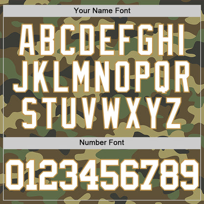 Custom Camo White-Old Gold Authentic Salute To Service Basketball Jersey - Sky-Custom