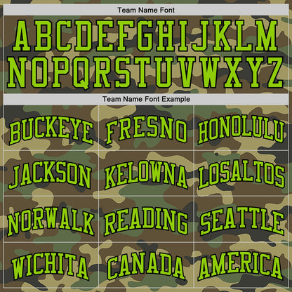 Custom Camo Neon Green-Black Authentic Salute To Service Basketball Jersey - Sky-Custom