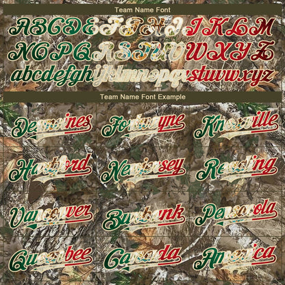 Custom Camo Vintage Mexican Flag-Cream 3D Woodland Camo Authentic Salute To Service Baseball Jersey - Sky-Custom