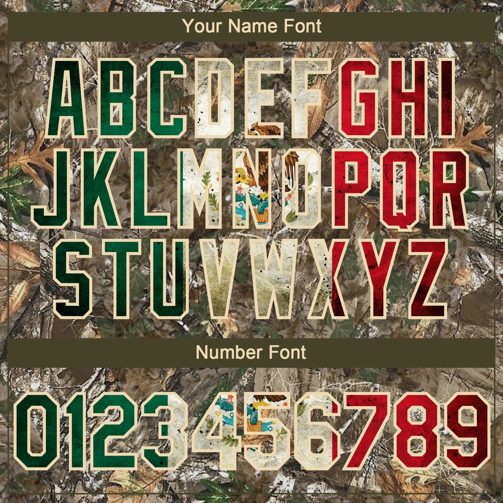 Custom Camo Vintage Mexican Flag-Cream 3D Woodland Camo Authentic Salute To Service Baseball Jersey - Sky-Custom