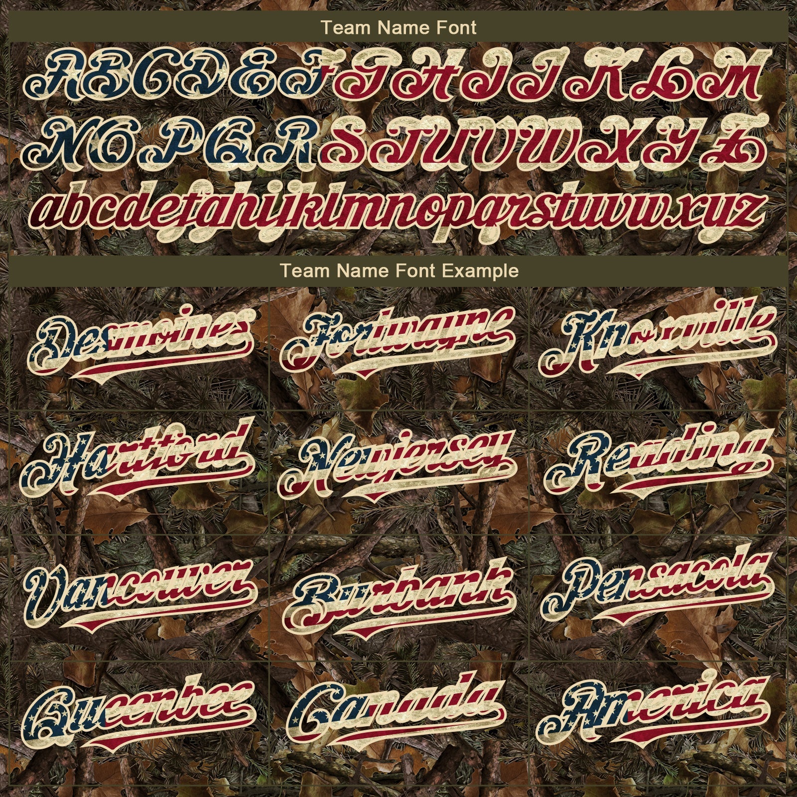 Custom Camo Vintage USA Flag-Cream 3D Woodland Camo Authentic Salute To Service Baseball Jersey - Sky-Custom
