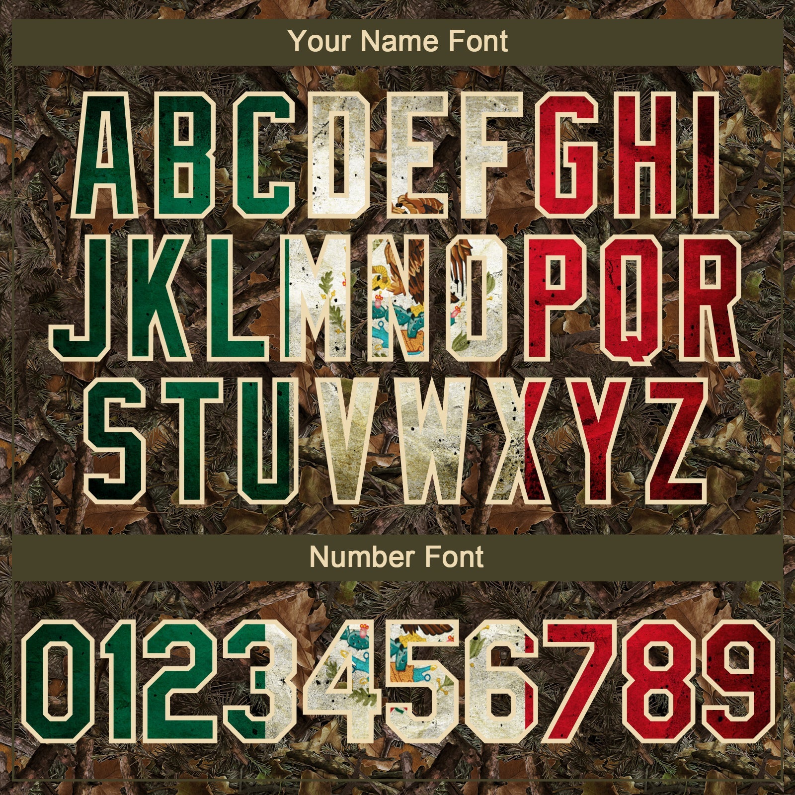 Custom Camo Vintage Mexican Flag-Cream 3D Woodland Camo Authentic Salute To Service Baseball Jersey - Sky-Custom