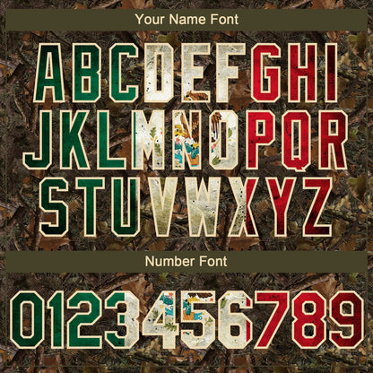 Custom Camo Vintage Mexican Flag-Cream 3D Woodland Camo Authentic Salute To Service Baseball Jersey - Sky-Custom