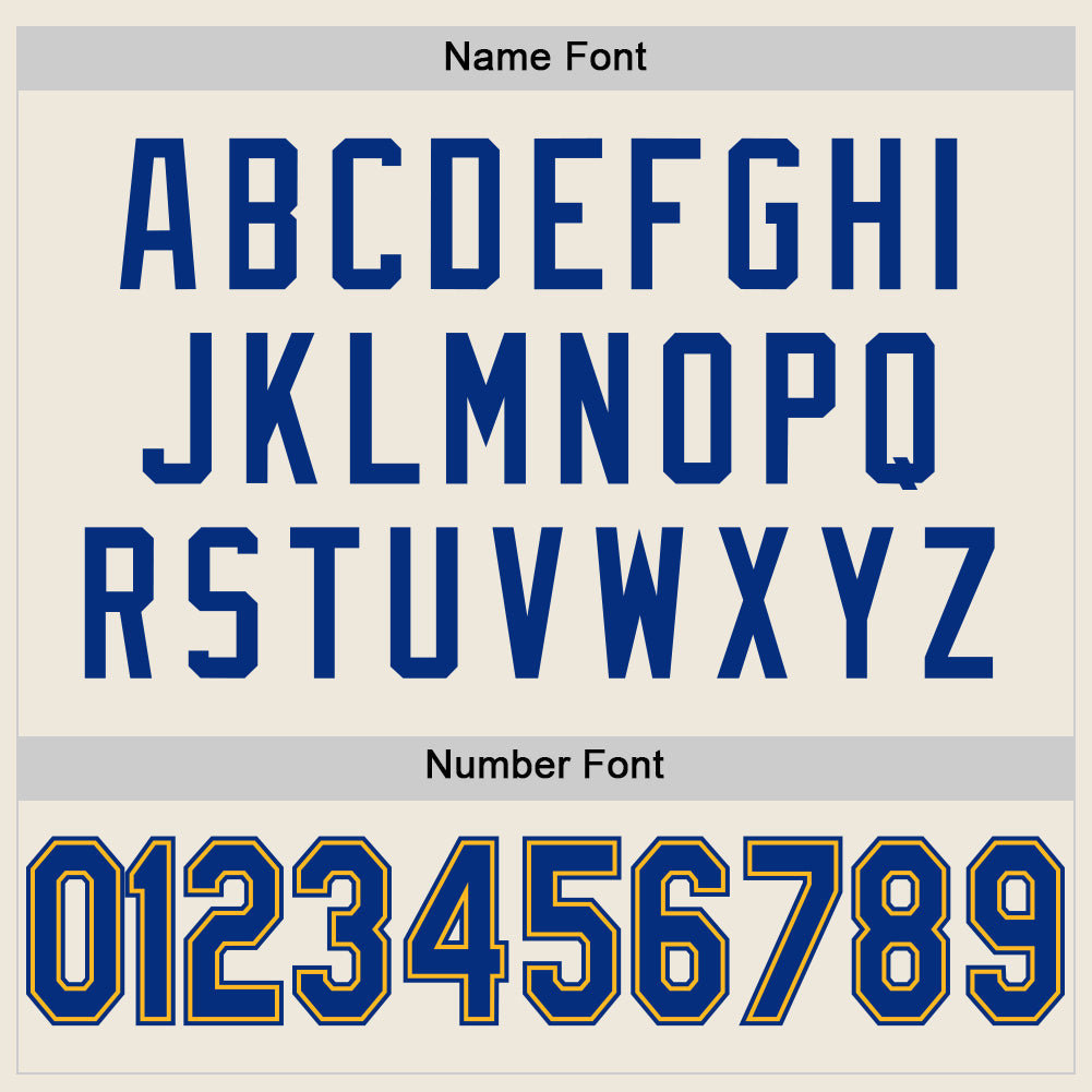 Custom Cream Royal-Gold Mesh Authentic Football Jersey - Sky-Custom