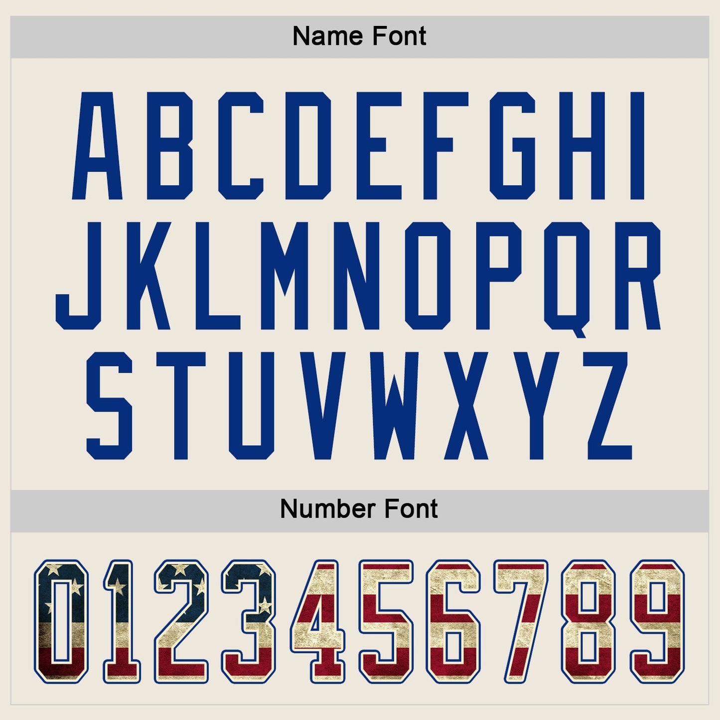 Custom Cream Vintage USA Flag Royal-Red Hockey Jersey - Sky-Custom