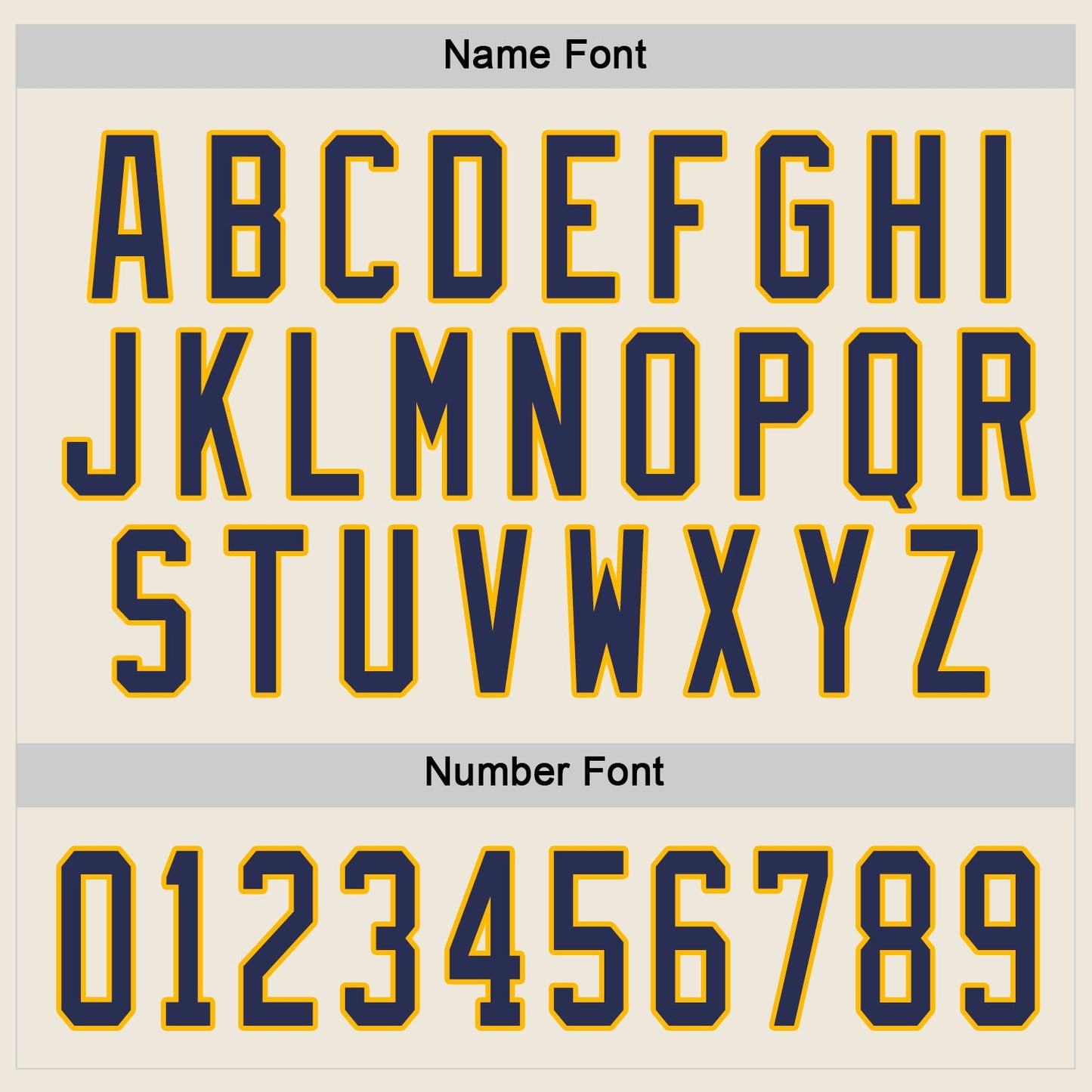 Custom Cream Navy-Gold Hockey Jersey - Sky-Custom