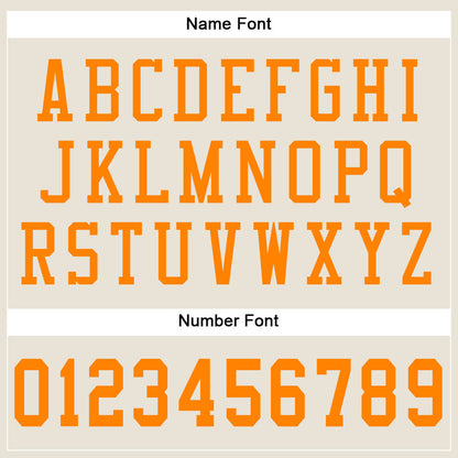 Custom Cream Bay Orange Mesh Authentic Football Jersey - Sky-Custom