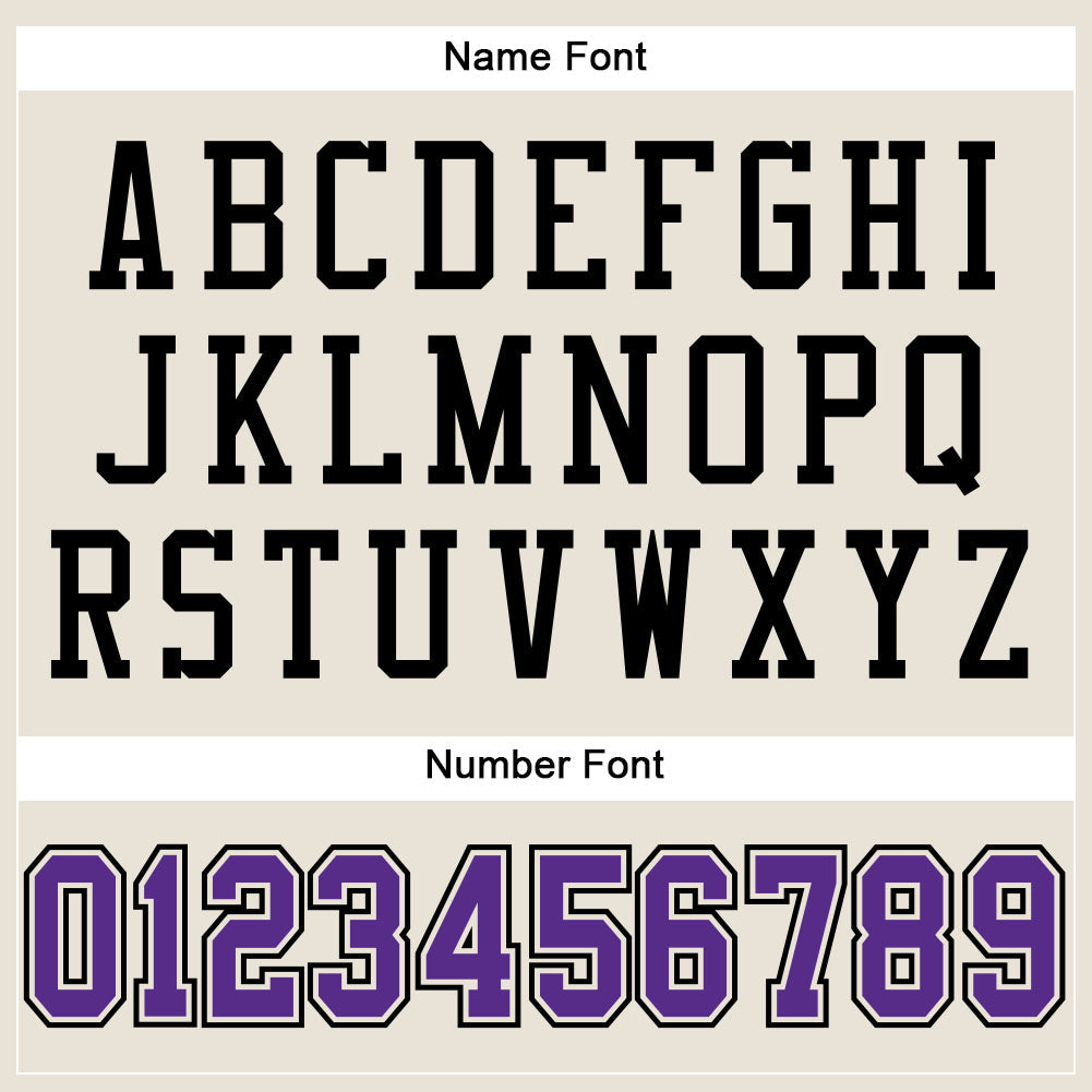 Custom Cream Purple-Black Mesh Authentic Football Jersey - Sky-Custom