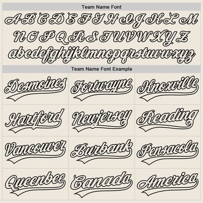 Custom Cream Cream-Black Authentic Baseball Jersey - Sky-Custom