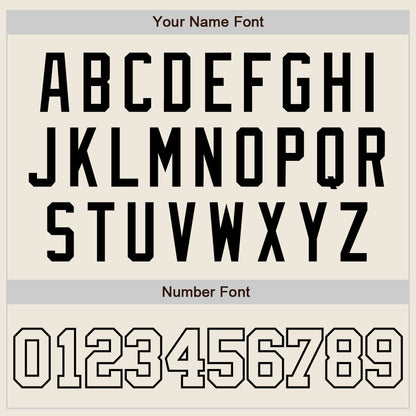 Custom Cream Cream-Black Authentic Baseball Jersey - Sky-Custom