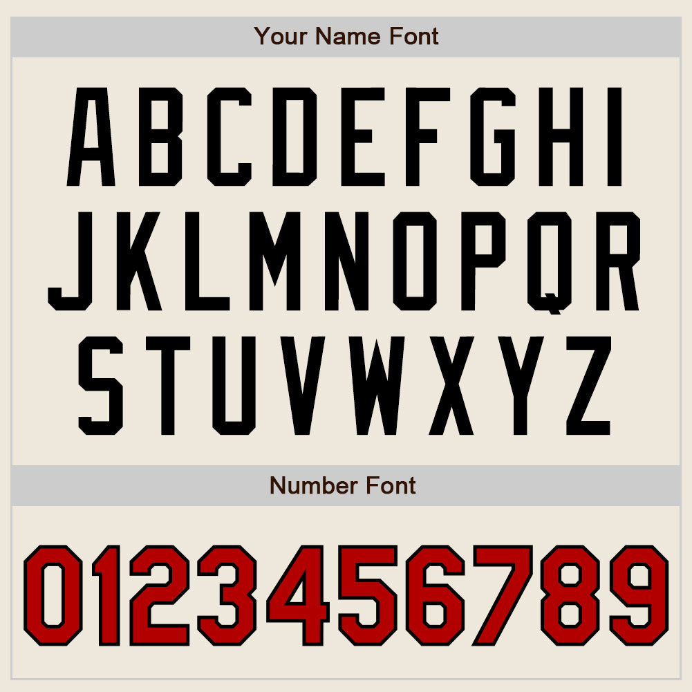 Custom Cream Red-Black Authentic Baseball Jersey - Sky-Custom