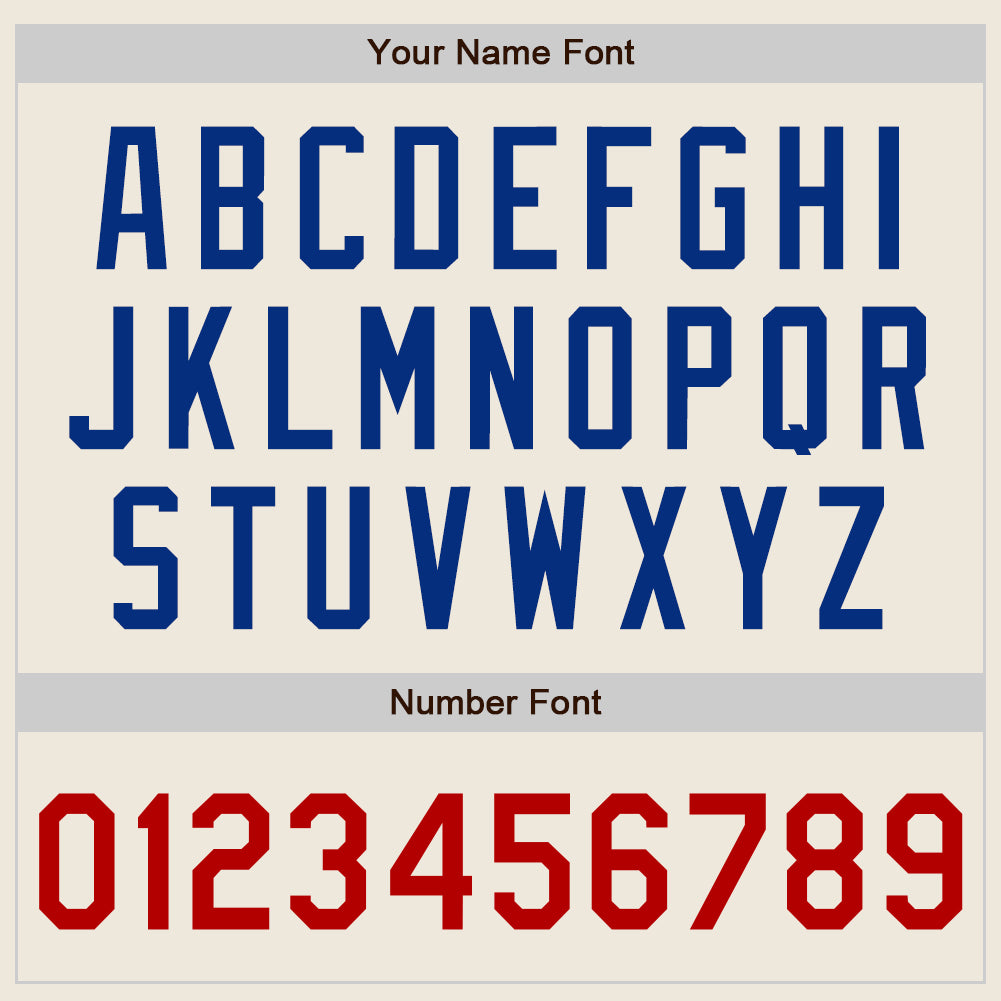 Custom Cream Red-Royal Authentic Baseball Jersey - Sky-Custom