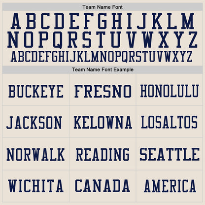 Custom Cream Orange-Navy Mesh Authentic Football Jersey - Sky-Custom