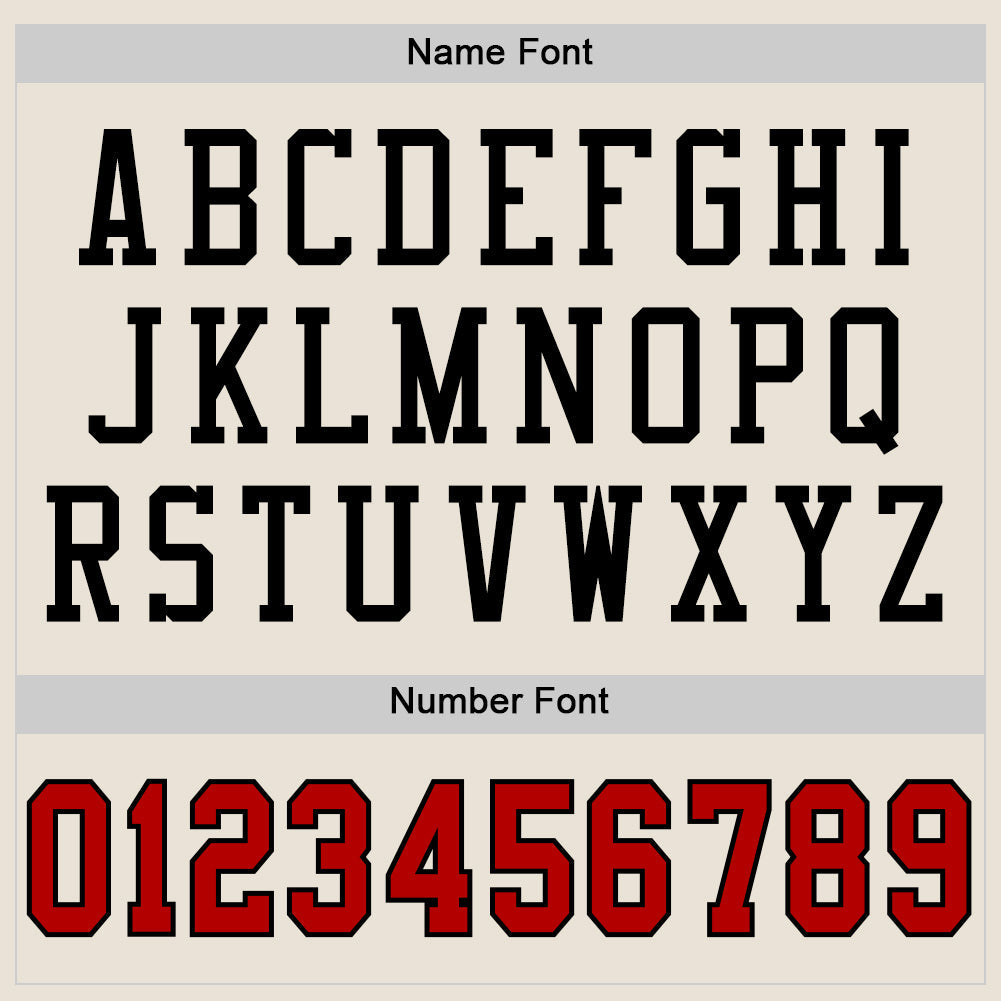 Custom Cream Red-Black Mesh Authentic Football Jersey - Sky-Custom