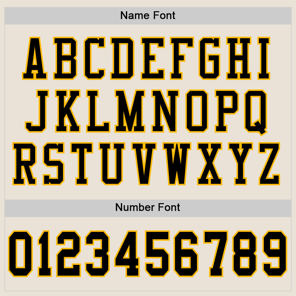 Custom Cream Black-Gold Mesh Authentic Football Jersey - Sky-Custom