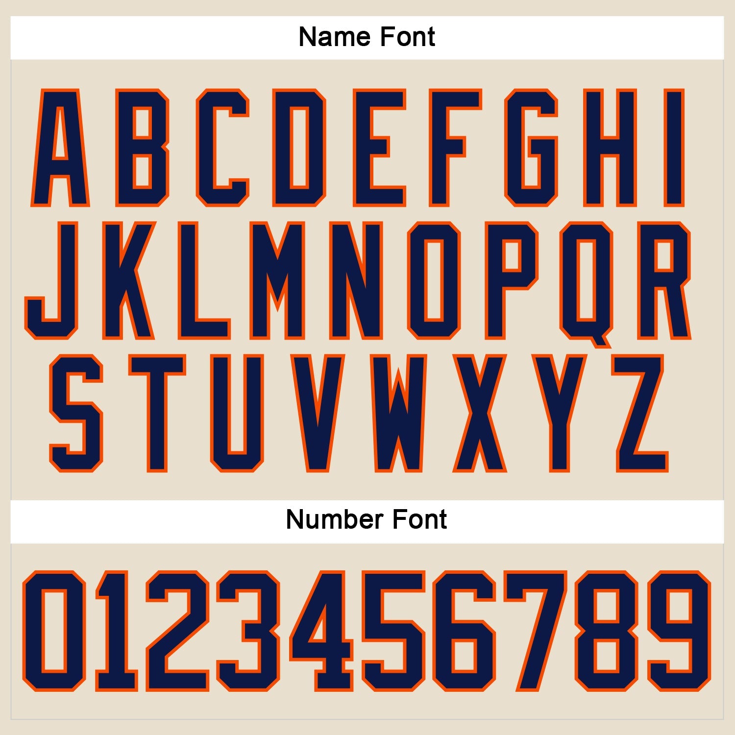Custom Cream Navy-Orange Hockey Lace Neck Jersey - Sky-Custom
