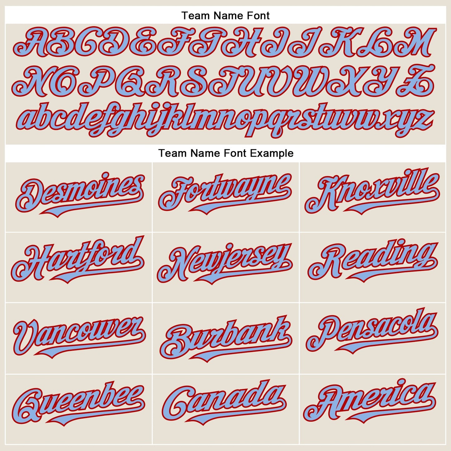 Custom Cream Light Blue-Red Authentic Baseball Jersey - Sky-Custom