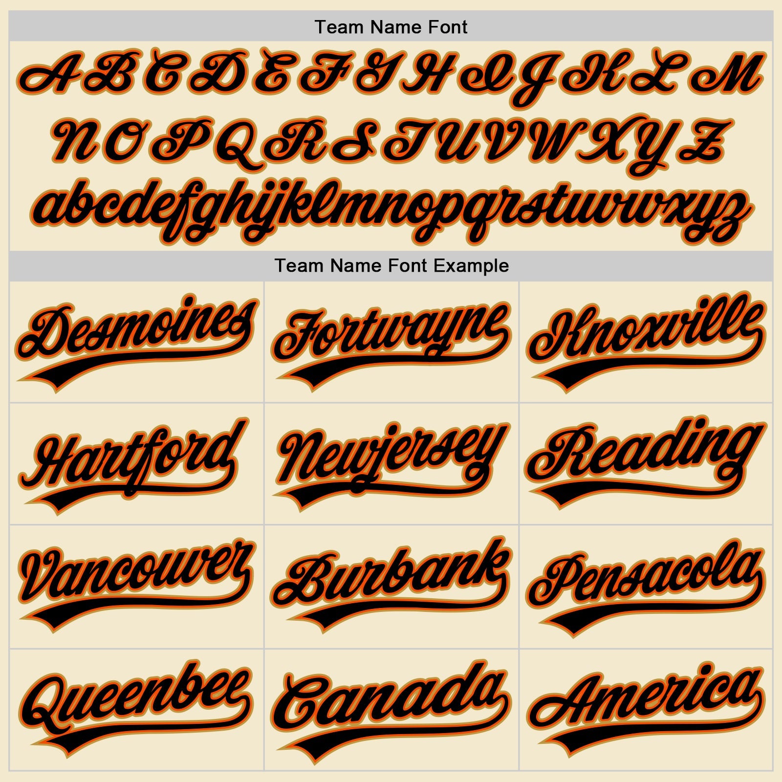 Custom Cream Black Orange-Old Gold Authentic Throwback Baseball Jersey - Sky-Custom