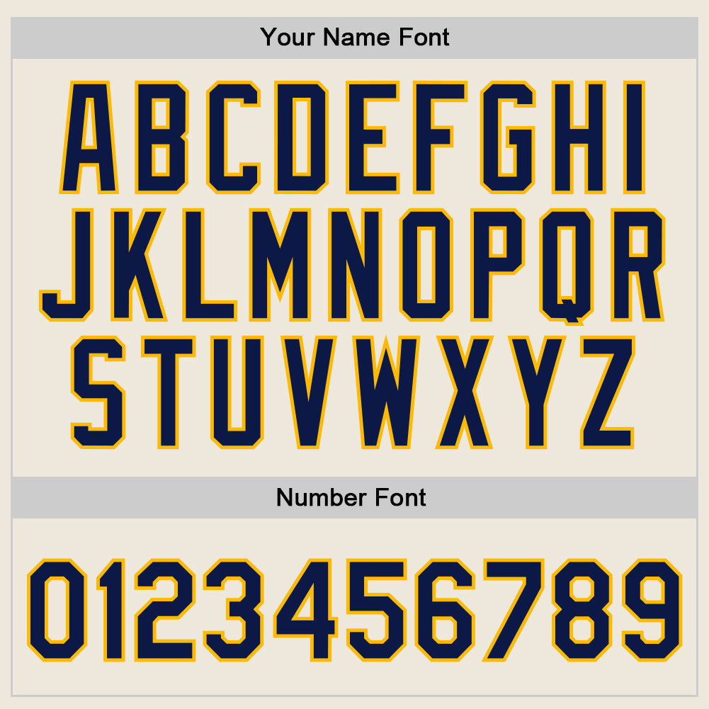 Custom Cream Navy-Gold Authentic Throwback Basketball Jersey - Sky-Custom