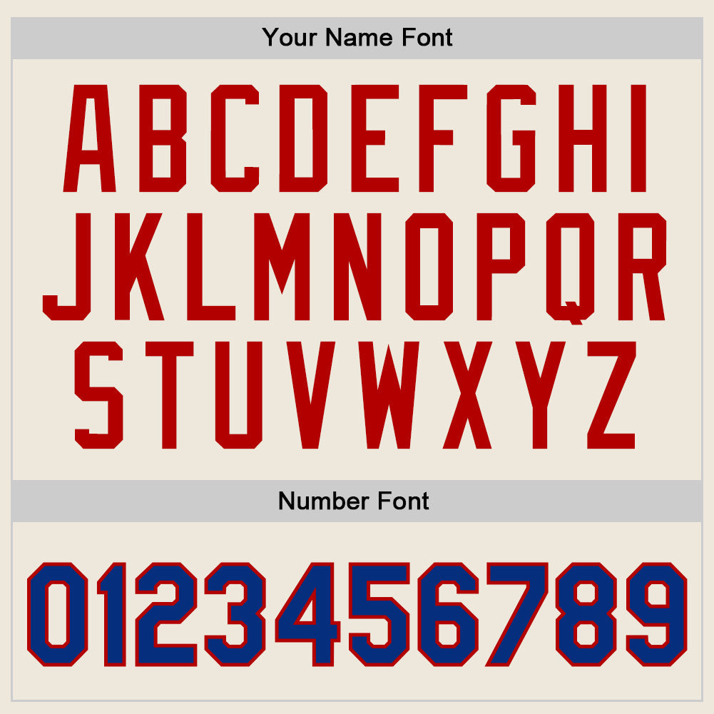 Custom Cream Royal-Red Authentic Throwback Basketball Jersey - Sky-Custom