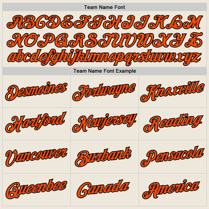 Custom Cream Orange-Black Authentic Throwback Basketball Jersey - Sky-Custom