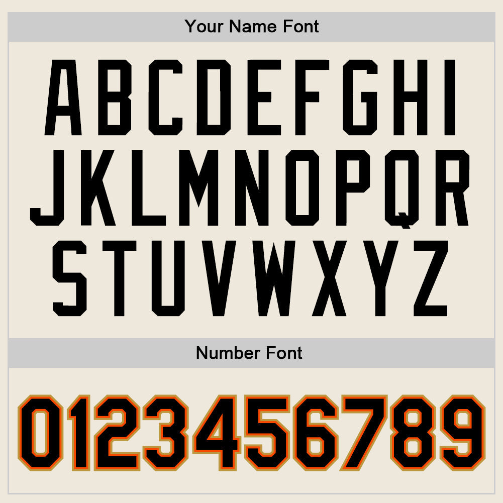 Custom Cream Black Orange-Old Gold Authentic Throwback Basketball Jersey - Sky-Custom