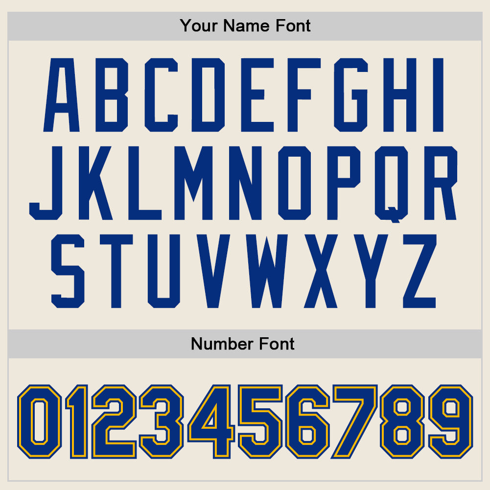 Custom Cream Royal-Gold Authentic Throwback Basketball Jersey - Sky-Custom