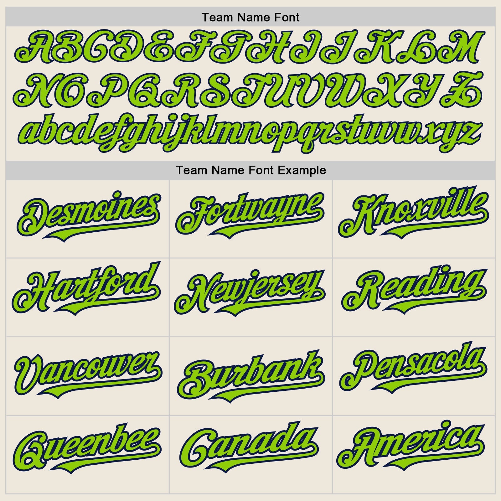 Custom Cream (Navy Neon Green Pinstripe) Neon Green-Navy Authentic Baseball Jersey - Sky-Custom
