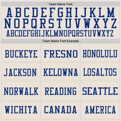 Custom Cream Red-Royal Mesh Authentic Throwback Football Jersey - Sky-Custom