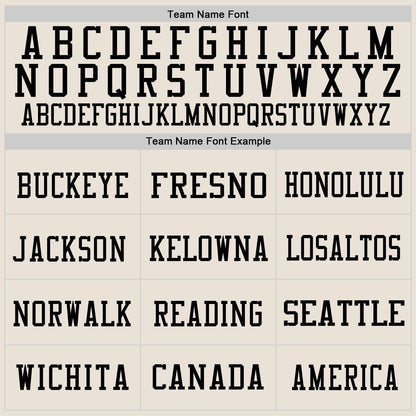 Custom Cream Black-White Mesh Authentic Throwback Football Jersey - Sky-Custom