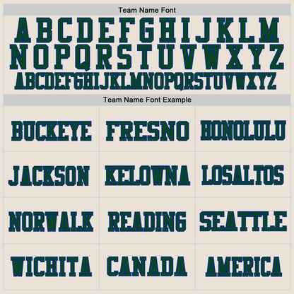 Custom Cream Green-Royal Mesh Authentic Throwback Football Jersey - Sky-Custom