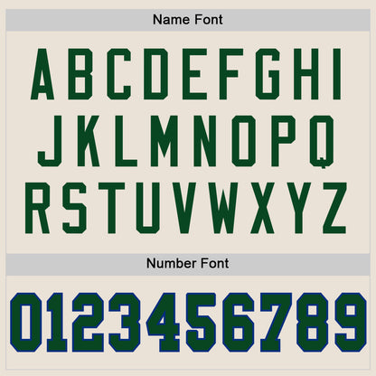 Custom Cream Green-Royal Mesh Authentic Throwback Football Jersey - Sky-Custom