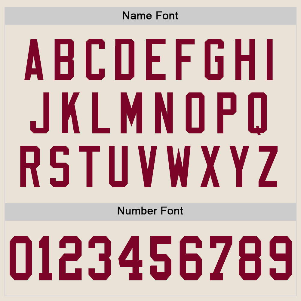 Custom Cream Maroon-White Mesh Authentic Throwback Football Jersey - Sky-Custom